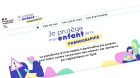 Capture d'écran du site jeprotegemonenfant.gouv.fr