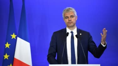 Le président des Républicains Laurent Wauquiez, le 18 avril 2018 à Paris
