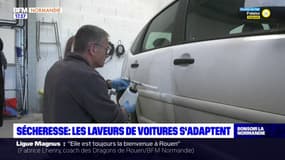 Manche: face à la sécheresse, les laveurs de voitures s'adaptent