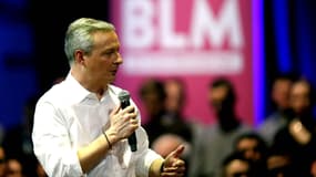 Bruno Le Maire, candidat à l'investiture de Les Républicains, en meeting le 5 mars 2016.