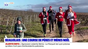 Beaujolais: une course de Pères et Mères Noël 