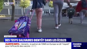 Covid-19: des tests salivaires dans les écoles au retour des vacances