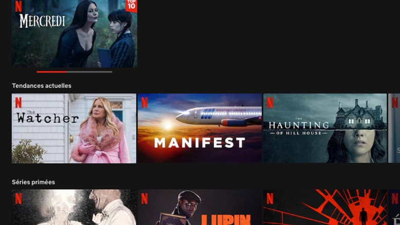 Netflix permet de trier les contenus en connaissant le bon code