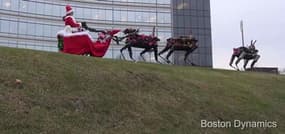 Des rennes de Noël robotiques