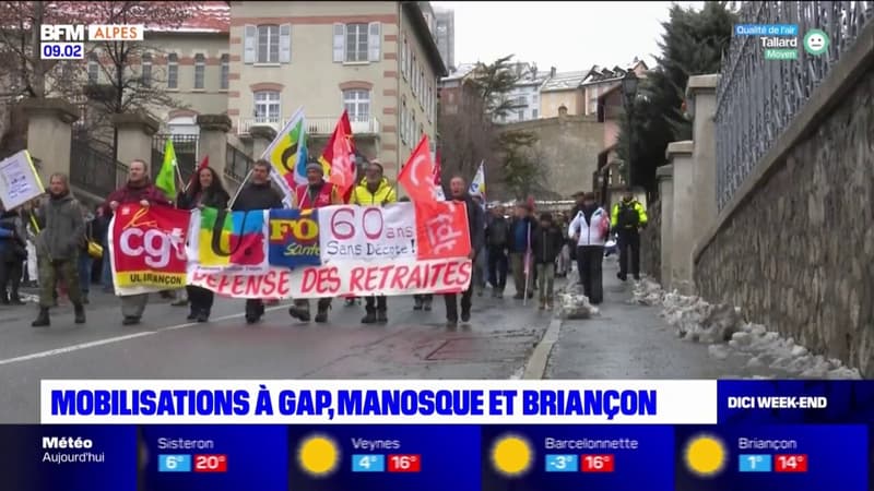 Manifestation du 11 mars: une mobilisation en baisse à Gap, Manosque et Briançon