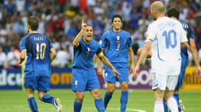 Fabio Cannavaro lors de la finale de la Coupe du monde France-Italie,  à Berlin le 9 juillet 2006