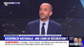 Vif échange entre Louis Boyard, député Nupes-LFI, et Benjamin Haddad, député Renaissance, à propos de la résolution qualifiant le régime israélien "d'apartheid"