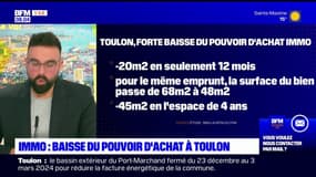 Immobilier: baisse du pouvoir d'achat à Toulon