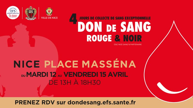 Don du Sang "rouge et noir"