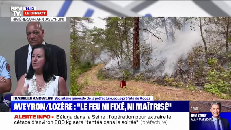 Incendie en Lozère et dans l'Aveyron : la sous-préfète de Rodez affirme que 