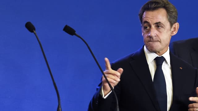 Nicolas Sarkozy le 13 décembre dernier lors d'un discours devant les cadres de l'UMP à Paris
