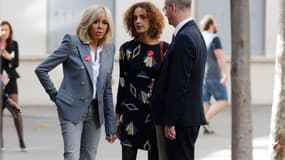 Brigitte Macron aux côtés de Jean-Michel Blanquer et Leïla Slimani