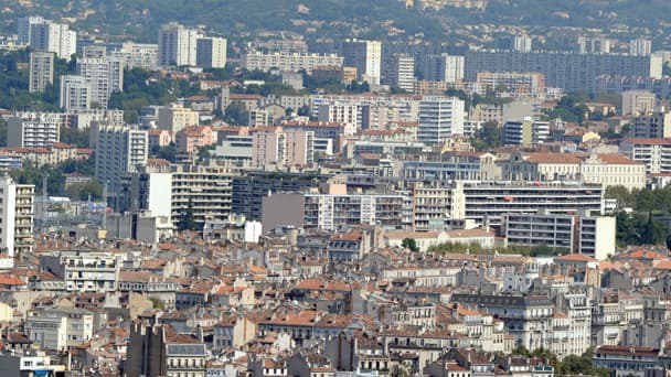 Vue des quartiers nord de Marseille.
