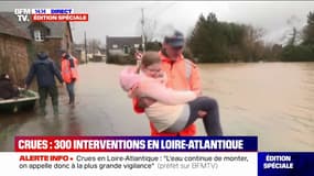 Crues en Loire-Atlantique: "Ça fait mal au ventre", confie une habitante d'Avessac