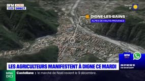 Digne-les-Bains: une manifestation d'agiculteurs se tiendra ce mardi