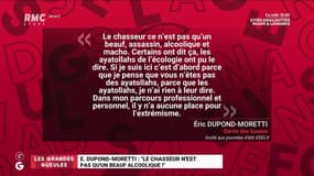 Le monde de Macron: Eric Dupond-Moretti, "le chasseur n'est pas qu'un beauf alcoolique!" - 24/08