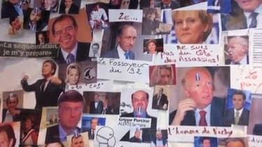 Le "mur des cons" visible dans le Syndicat de la magistrature.