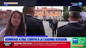 Nice: une cérémonie en hommage à Éric Comyn à la caserne Ausseur