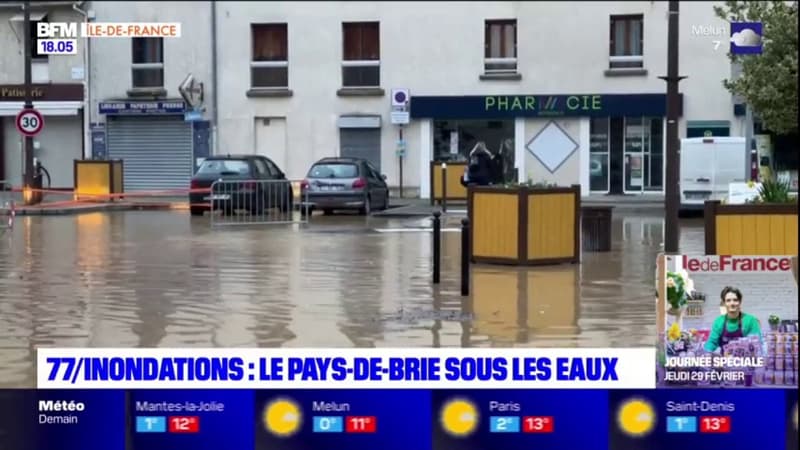 Inondations en Seine-et-Marne: le Pays de Brie sous les eaux depuis ce week-end