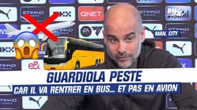 Manchester City : Guardiola peste car il doit rentrer en bus… et pas en avion