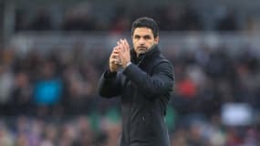 L'entraîneur d'Arsenal Mikel Arteta face à Fulham le 8 décembre 2024