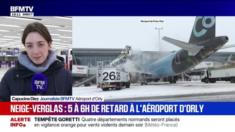 Neige-verglas: la situation reste compliquée à l'aéroport d'Orly