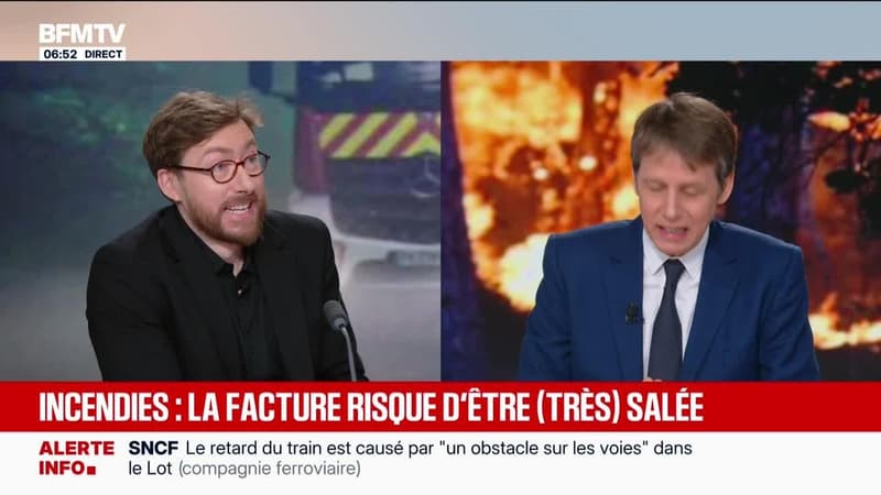 BFM Conso : Incendies, la facture risque d'être (très) salée - 17/07