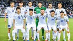Les joueurs de l'Ouzbékistan, à Doha le 14 novembre 2024