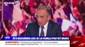 Aya Nakamura aux Jeux Olympiques: Éric Zemmour (Reconquête) dénonce le "coup politique et idéologique" d'Emmanuel Macron