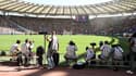 Le stade olympique de Rome avec des spectateurs