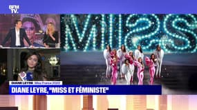 Diane Leyre, Miss France 2022, sur BFMTV - 12/12