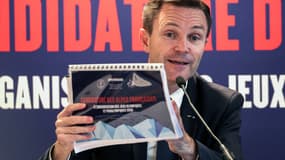 David Lappartient, président du CNOSF, lors de la présentation de la candidature des Alpes françaises pour les JO 2030