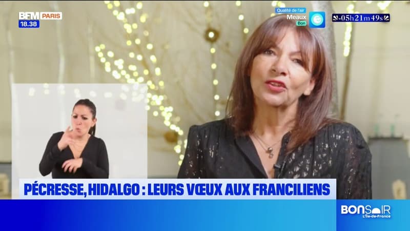 Nouvel An: les voeux d'Anne Hidalgo et Valérie Pécresse