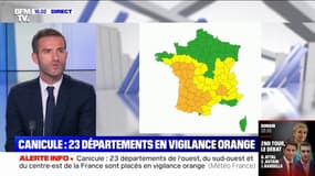 Canicule: 23 départements en vigilance orange 