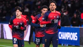 Les joueurs du PSG le 3 janvier 2024