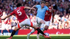 La star de Manchester City Kevin De Bruyne pour le dernier derby mancunien de sa carrière, 6 avril 2025