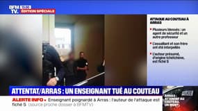 Attentat à Arras: une nouvelle photo montre le moment où l'assaillant a été interpellé 