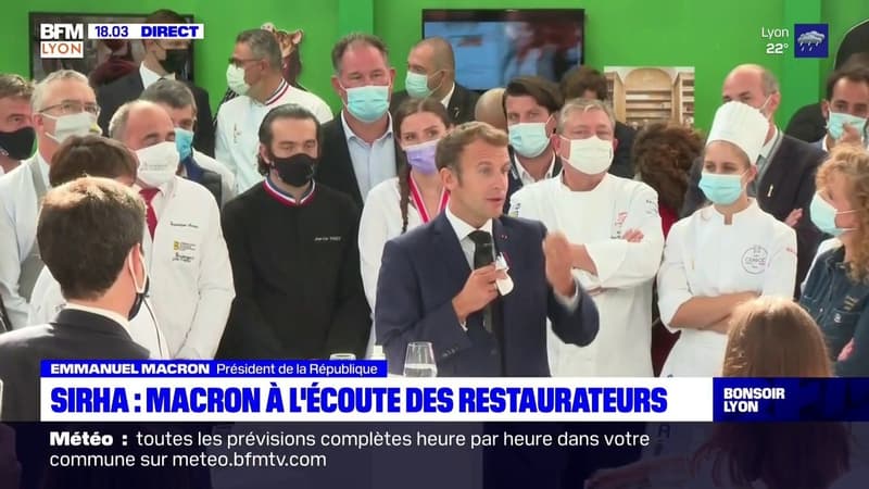 SIRHA : Macron à l'écoute des restaurateurs