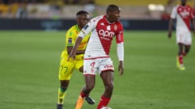 Mohamed Camara, lors du match entre l'AS Monaco et Nantes