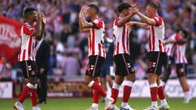 La joie de Sunderland après sa première victoire en Premier League face à West Ham (3-0).