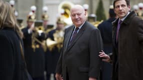 L'ancien député des Hauts-de-Seine et maire UDI d'Issy-les-Moulineaux André Santini, le 12 janvier 2011 à l'Elysée, à Paris. 