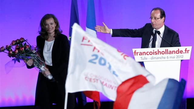 A Tulle, François Hollande s'est engagé dimanche à rassembler les Français après son élection à la présidence de la République, qui enverra selon lui dans toute l'Europe le signal que l'austérité ne peut pas être une "fatalité". /Photo prise le 6 mai 2012