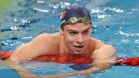 Léon Marchand à Singapour le 20 octobre 2024