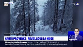 L'image du jour: une couche de neige au réveil dans les Alpes-de-Haute-Provence