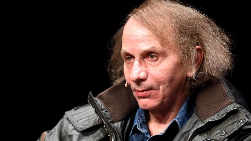 Michel Houellebecq lors de la présentation de son livre "Soumission", le 19 janvier 2015, à Cologne en Allemagne.