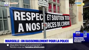 Marseille: des centaines de personnes rassemblées pour soutenir les policiers