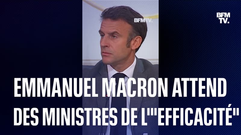 Emmanuel Macron à ses ministres: 