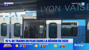 Auvergne-Rhône-Alpes: 15% de trains en plus dans la région en 2026