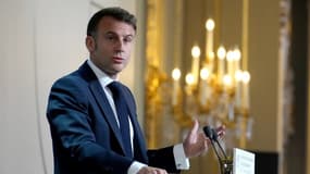 Emmanuel Macron le lundi 6 janvier 2025
