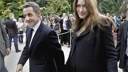 Mi-septembre, Nicolas Sarkozy et son épouse.